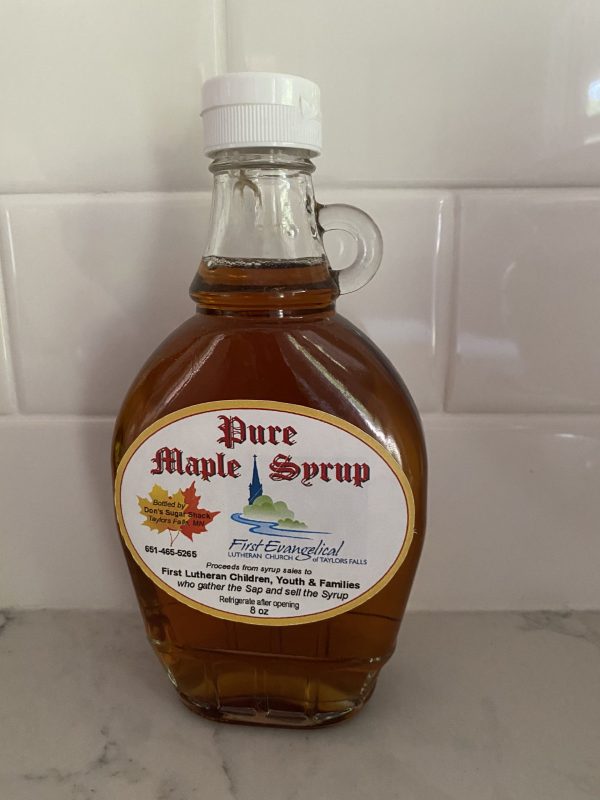 Flat glass pure maple syrup
